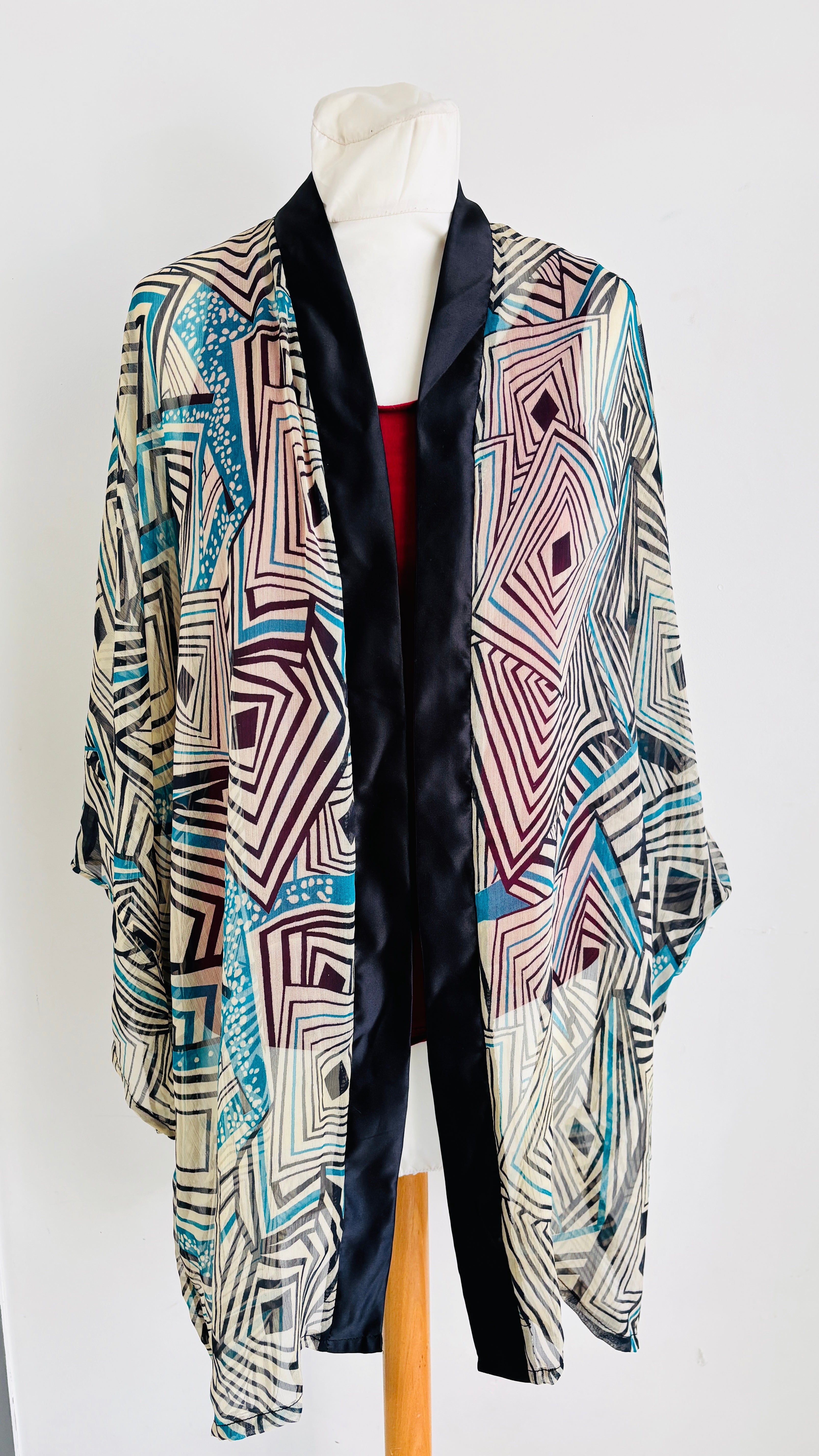 Veste Kimono en mousseline wax