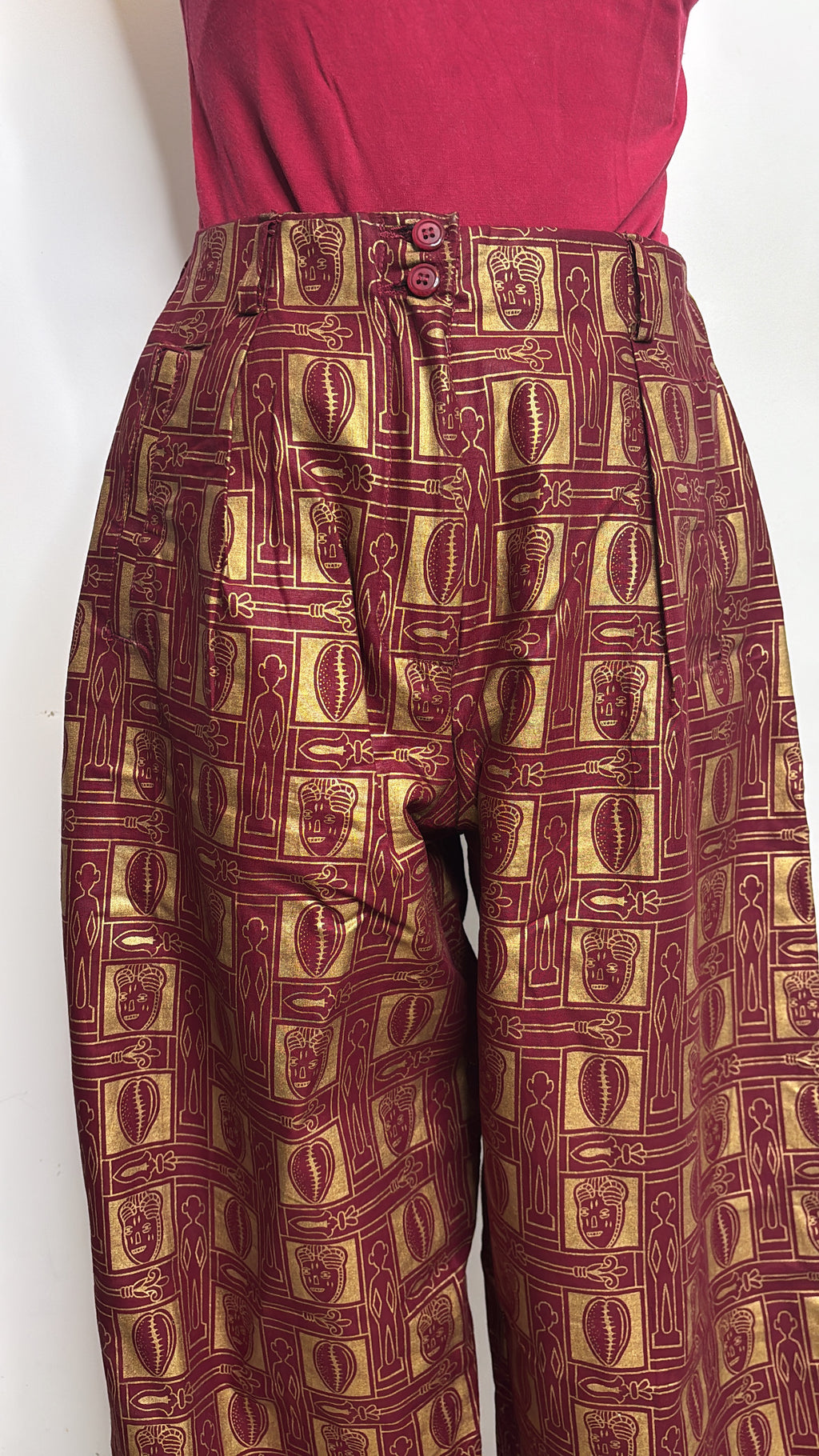 Pantalon en Wax coupe large