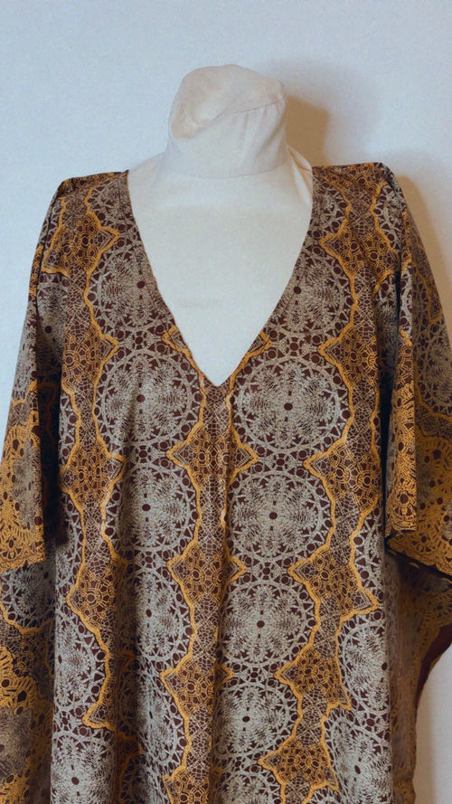 Boubou  africain en Wax tunique africaine fait main