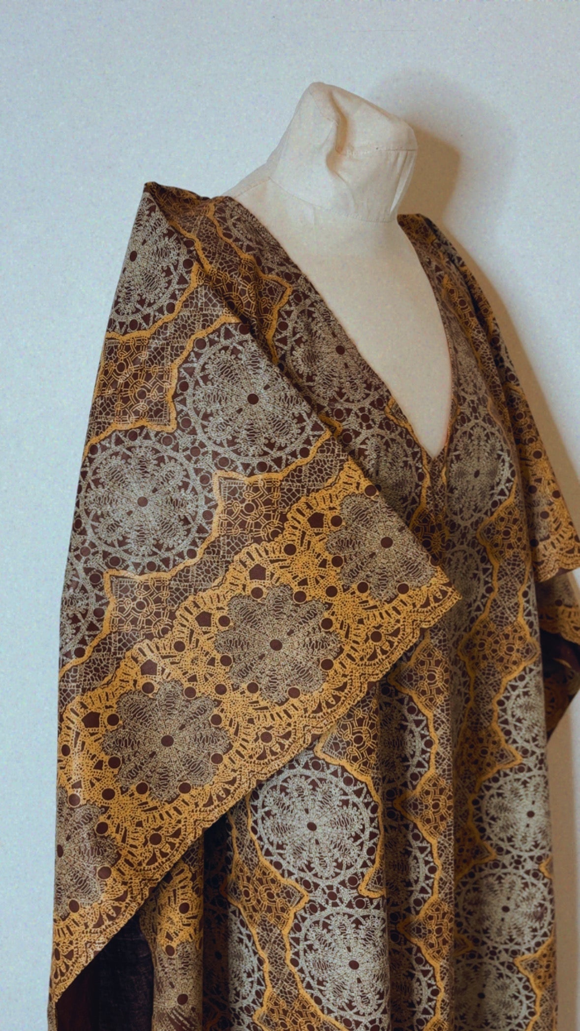 Boubou  africain en Wax tunique africaine fait main