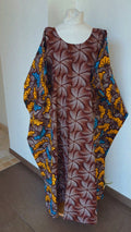 Boubou  africain en Wax tunique africaine fait main en coton