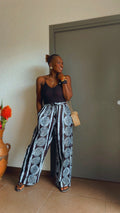 Pantalon en Wax coupe large