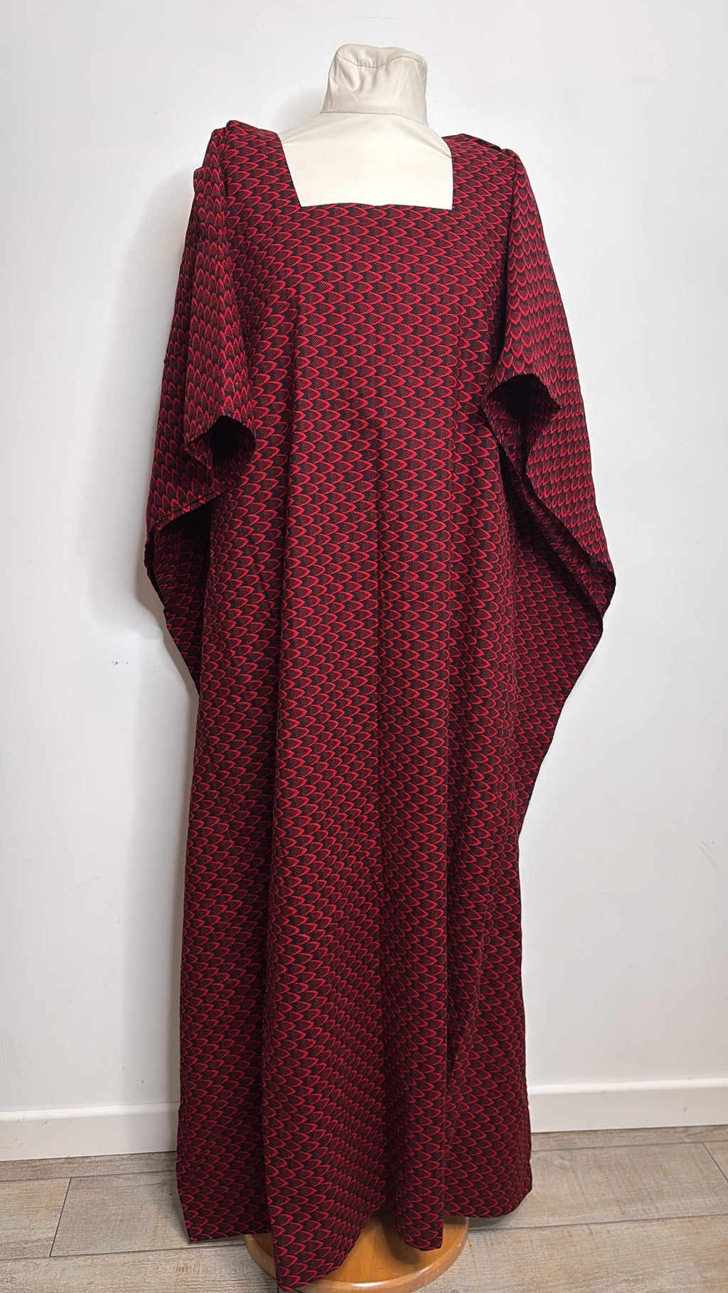 Boubou africain en Wax fait main en coton motif  écailles