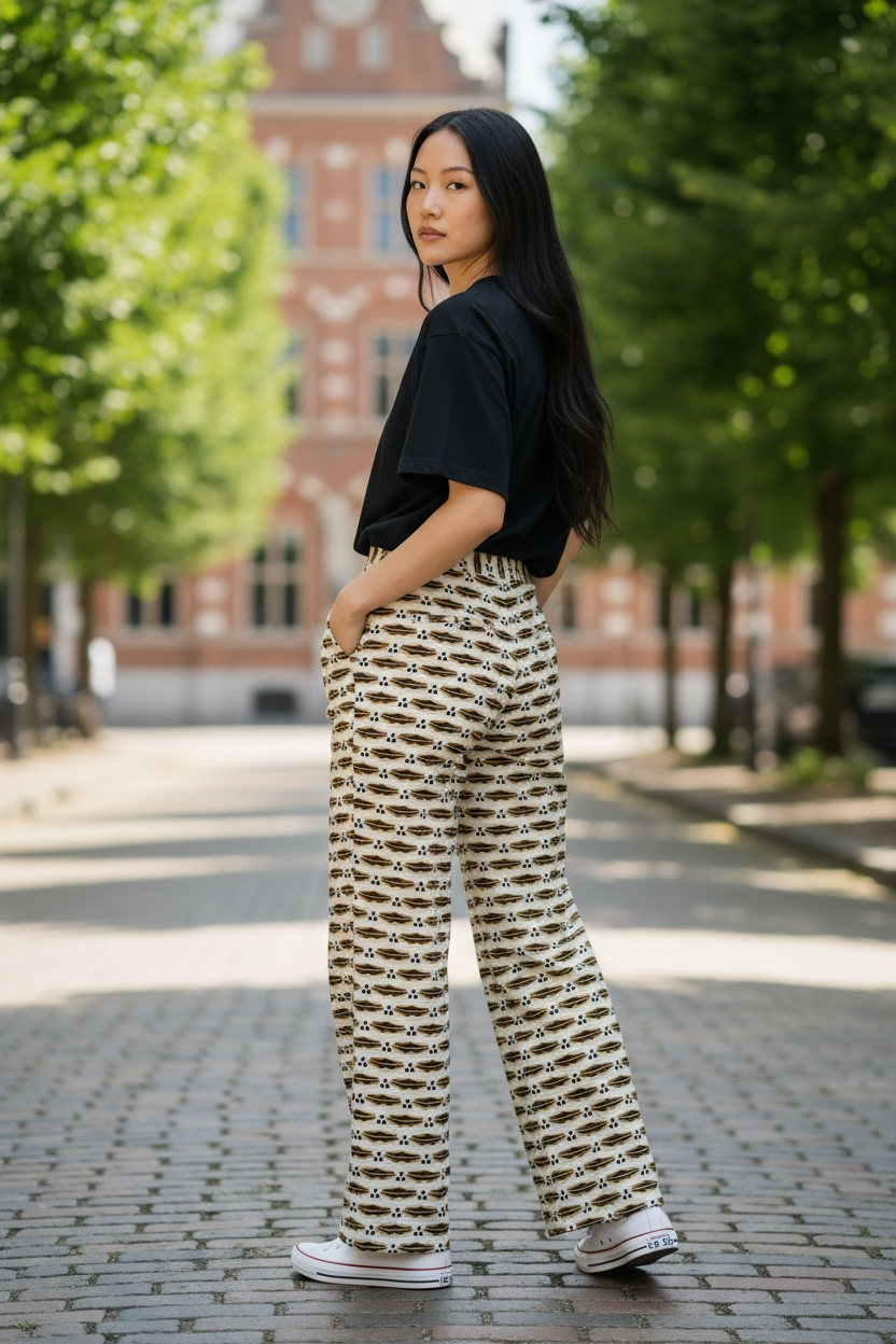 Pantalon en Wax tissu africain