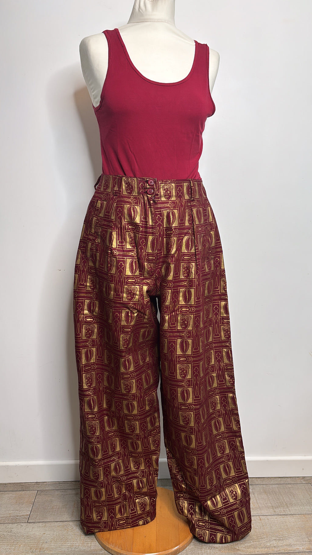 Pantalon en Wax coupe large