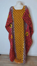 Boubou  africain en Wax tunique africaine fait main en coton