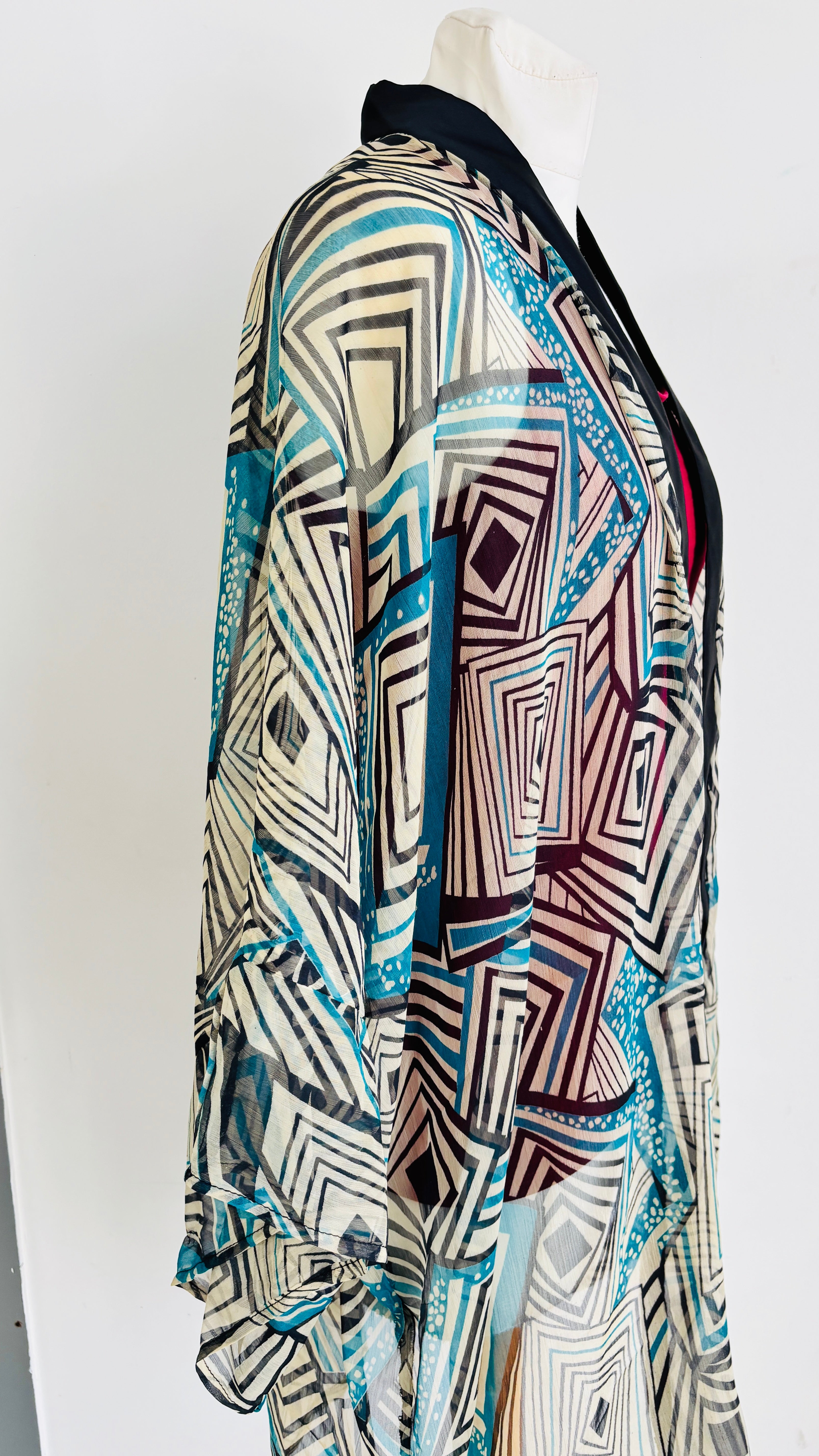 Veste Kimono en mousseline wax