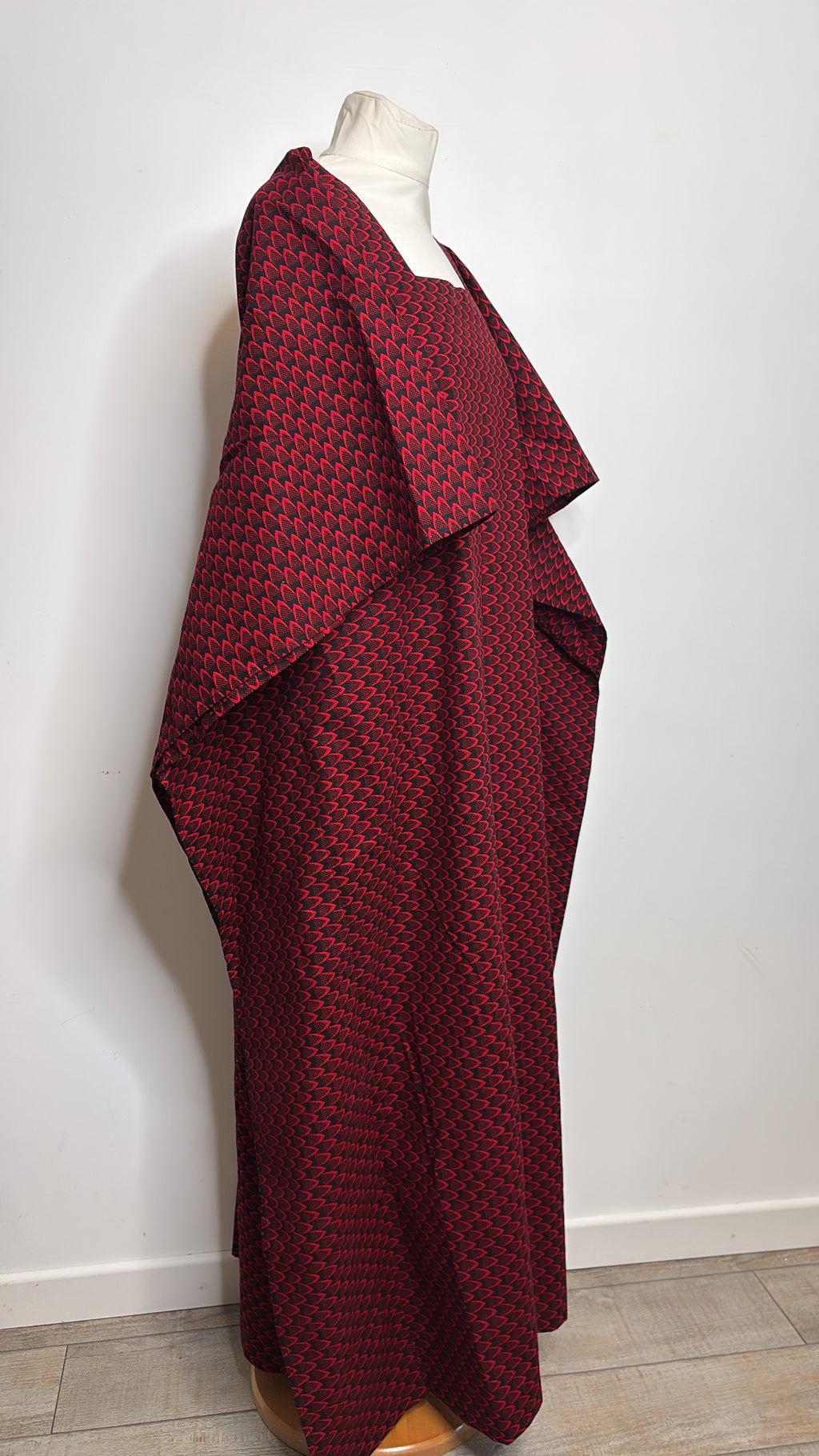 Boubou africain en Wax fait main en coton motif  écailles
