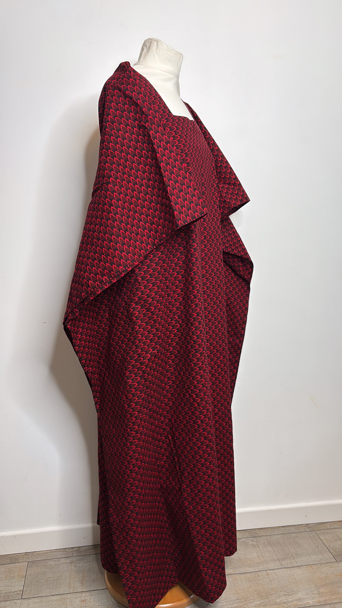 Boubou africain en Wax fait main en coton motif  écailles