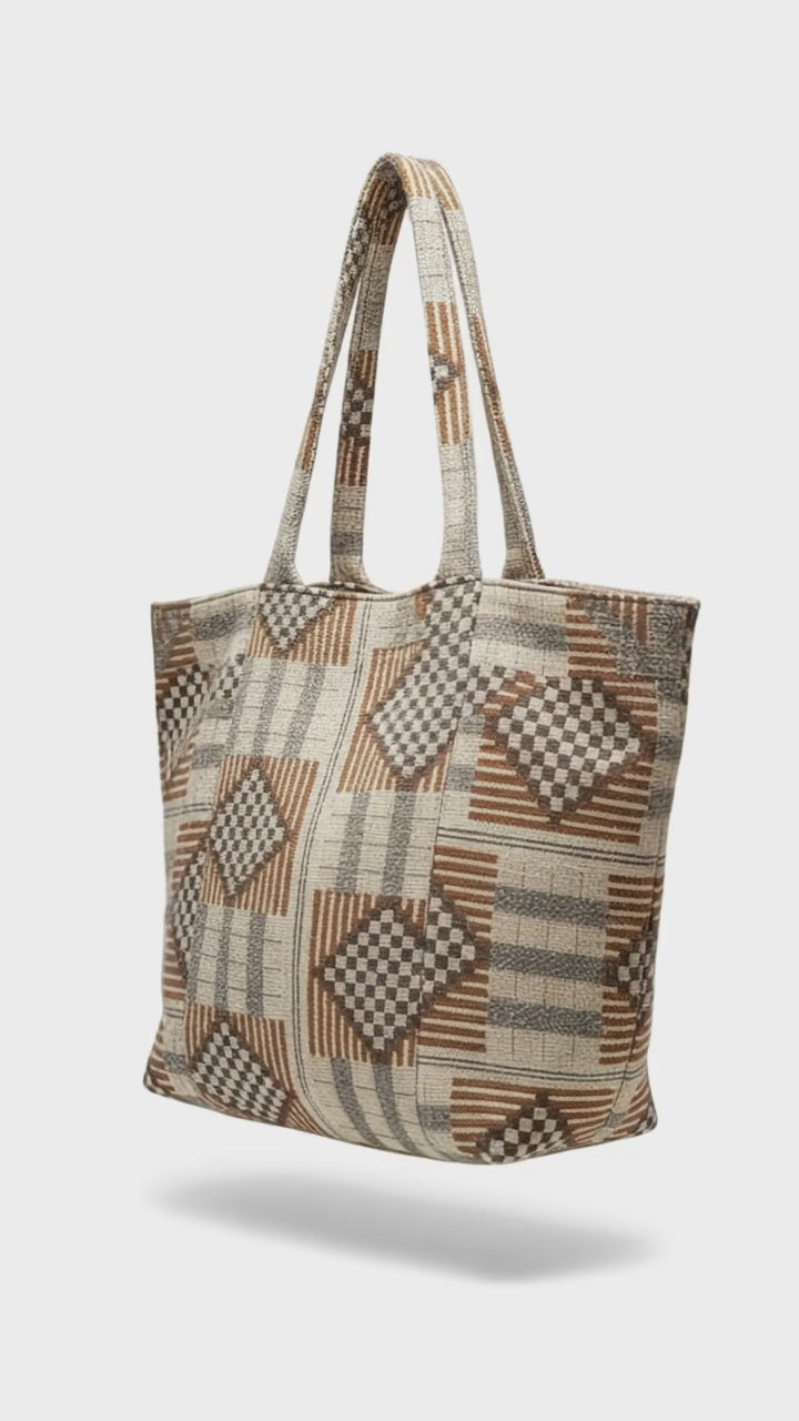 Sac Cabas Wax Réversible grand et  pratique tous les jours